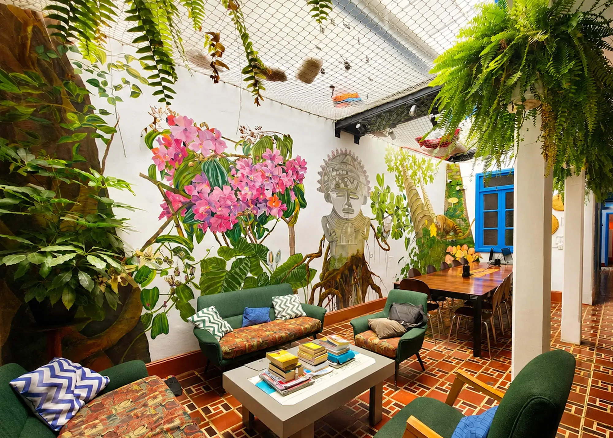 Ein Gemeinschaftsbereich des Granada Hostel
