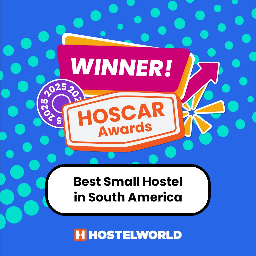 2nd — Bestes kleines Hostel in Südamerika, Hostelworld 2025